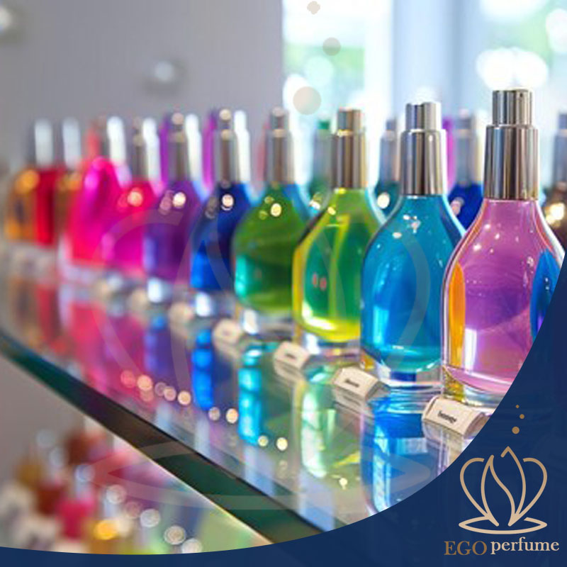 دلیل رنگ متفاوت عطرها. شیشه‌های رنگی عطر